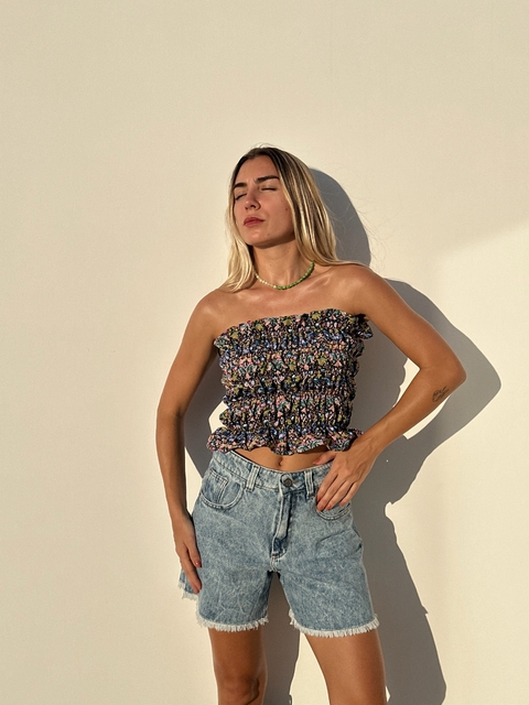 TOP FUNKY PRINT AZUL /ROSA