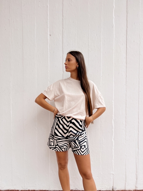 SHORT KIOTO PRINT NEGRO