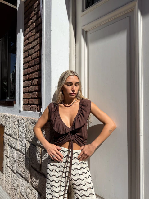 TOP PIPPA CHOCOLATE - comprar online