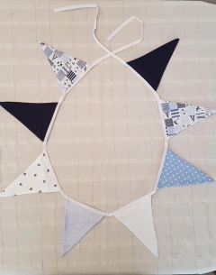 Banderin Decorativo Celeste con azul