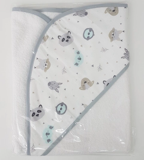 Toallon con capucha caritas