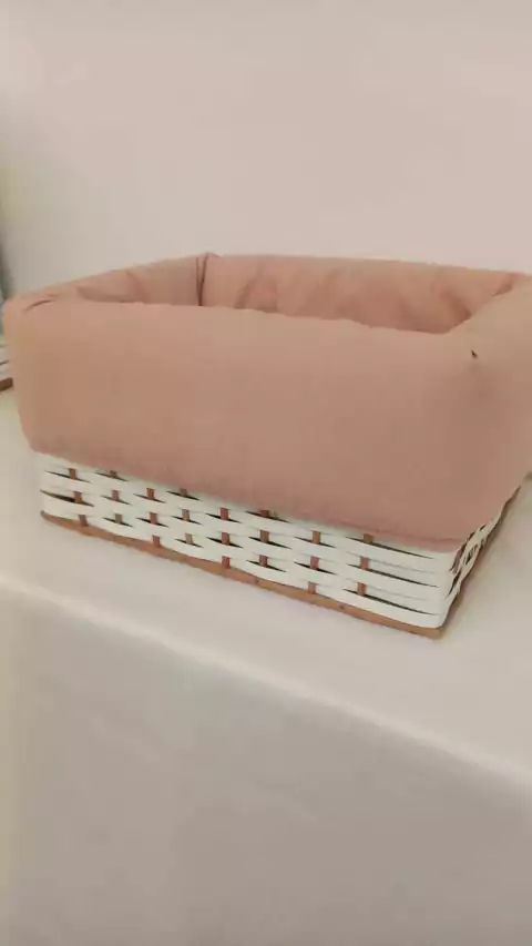 Canasta Forrada Rosa viejo