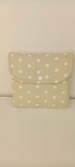 Combo Cambiador Lunares Blancos con Fdo Beige en internet