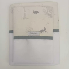 Sabana Colecho Conejitos gris - comprar online