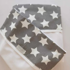 Sabana Cuna Evolutiva 1ra Etapa Estrella blanca fondo gris - Babyfant