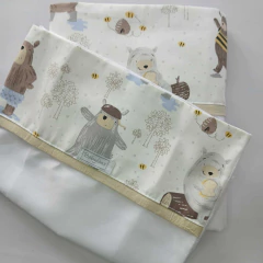 Sabana Colecho Osos Nordicos miel - Babyfant
