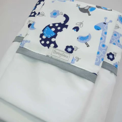 Sabana Cuna Evolutiva 1ra Etapa Jirafas azules - Babyfant