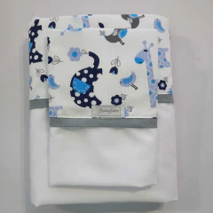 Sabana Cuna Evolutiva 1ra Etapa Jirafas azules - comprar online