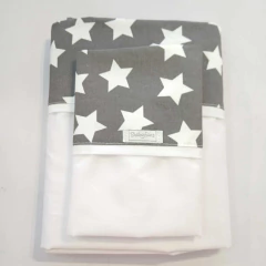 Sabana Practicuna Estrellas fondo gris - comprar online