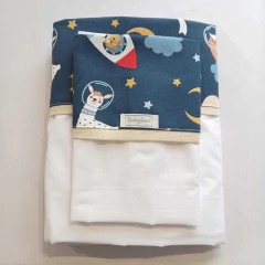 Sabana Cuna Evolutiva 1ra Etapa Animales Espacio fondo Azul