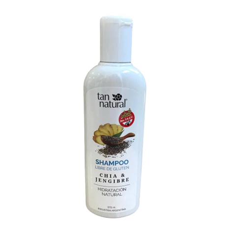 Tan Natural Shampoo Libre de Gluten Chia y Jengibre 375g (7794260008175)