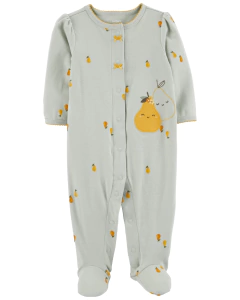 Carter´s Osito-Pijama Algodón Broches Pera