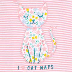 Carter´s Set 4 Piezas Pijama Algodón Gato-Floral - comprar online