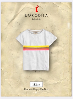 REMERA RAYAS PAULINA * BOROBILA*