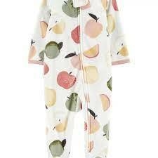 Carter´s Osito-Pijama Micropolar Cierre Frutas