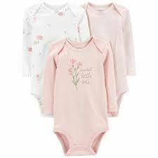 Carter´s Pack 3 Bodies Mangas Largas Sweet Little One