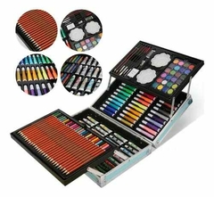 ) Set Arte Infantil Dibujo Fibra Maletín Metálico Valija X 145 Piezas V-Art en internet