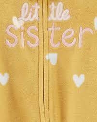 Carter´s Osito-Pijama Micropolar Cierre Little Sister - comprar online