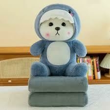 Peluche 3 En 1 Todos Los Personajes Mantita Almohada -