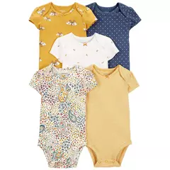 Carter s Pack 5 Bodies Manga Corta -