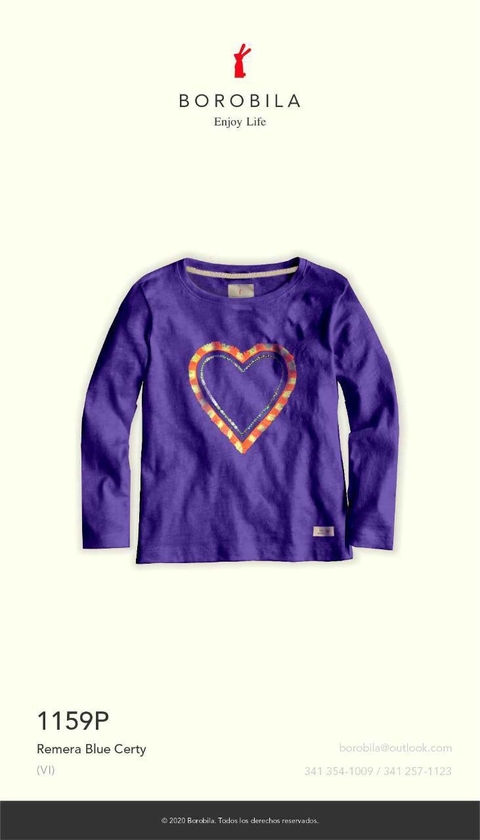 REMERA BLUE CERTY