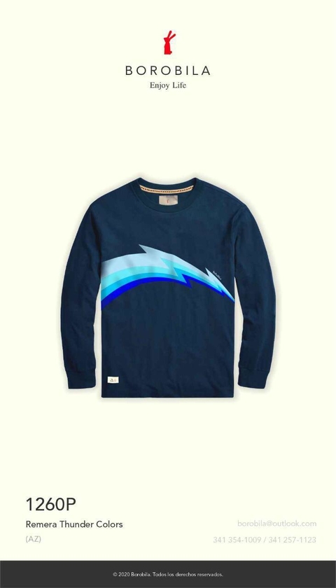 REMERA THUNDER COLORS