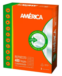 Repuestos Hojas N°3. América x 480hjs - comprar online