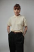 Camisa vintage amarelo manteiga