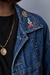 Jaqueta jeans vintage dos anos 90 + 4 pins raros da Disney