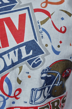 Camiseta Comemorativa Super Bowl 1989 Vintage Hanes