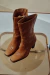 Bota de couro caramelo 35 - Brechó Cherry