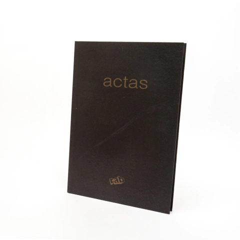 LIBRO DE ACTA 2 MANOS 200 HOJAS TAPA DURA RAB 2261 N 26x17.5 CM