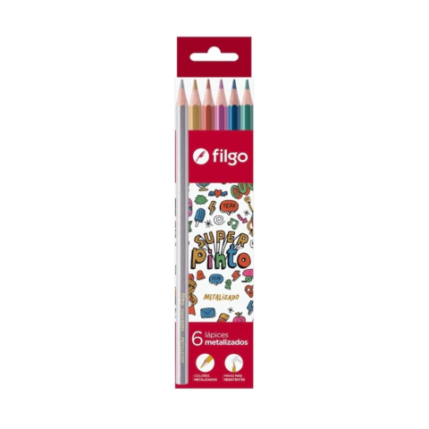 LAPICES DE COLOR FILGO METALIZADO x6 - comprar online