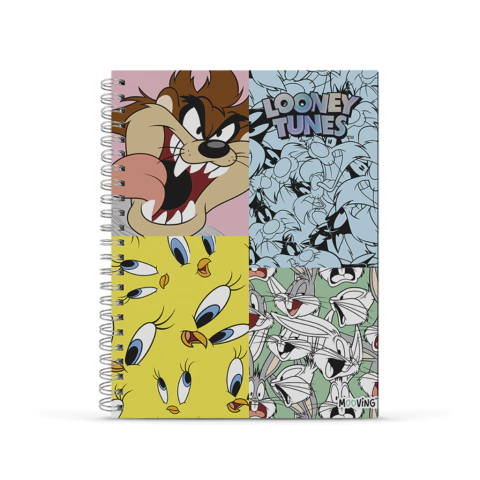 CUADERNO MOOVING A4 TAPA DURA LOONEY TUNES