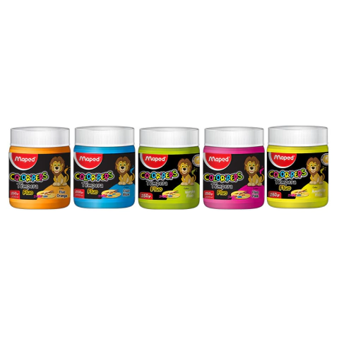 TEMPERA MAPED FLUO POTE 250GR