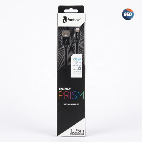Cable Foxbox PRISM USB a Lightning - Reforzado 1,25mt