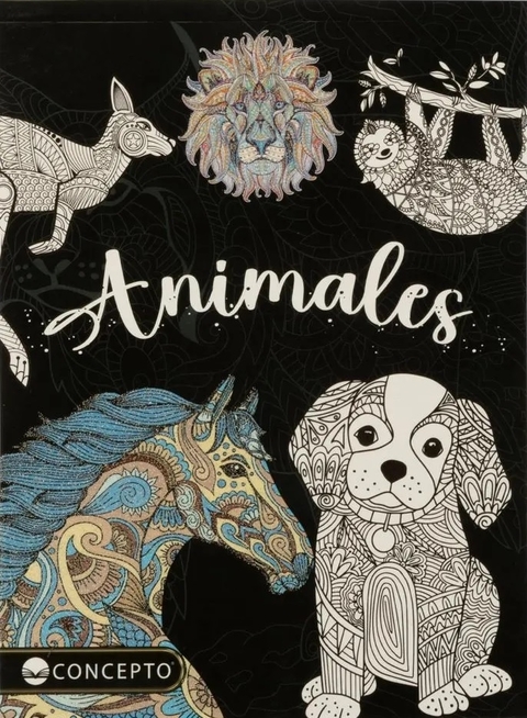 RELAX ARTE-GLITTER: ANIMALES
