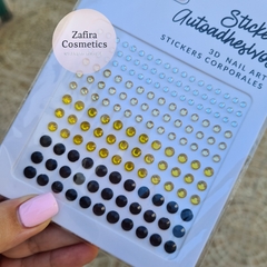 Plancha de strass amarillo y negro