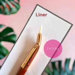Pincel delineador, liner angular, mango de madera - Paris Night