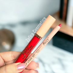 Set de delineador de labios y labial liquido matte TONO 06 - Mely