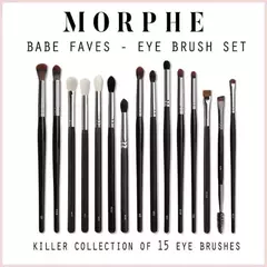 Set de brochas de ojos Babe Faves - 15 Eye Brush Set - Morphe - comprar online