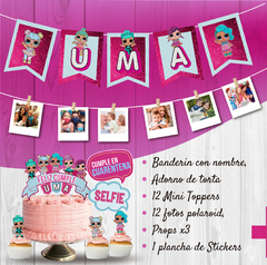 Kit Feliz Cumple En Casa Diseño Personalizado A Elección - Diseño ideas Gráfica Integral