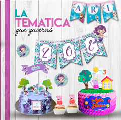 Kit Feliz Cumple En Casa Diseño Personalizado A Elección