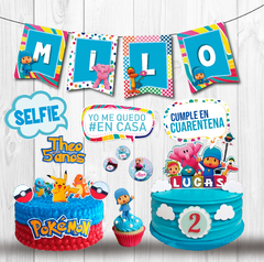 Kit Feliz Cumple En Casa Diseño Personalizado A Elección - comprar online