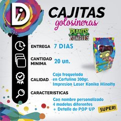 Milkbox Cajitas Golosineras Personalizadas Plantas Vs Zombie - comprar online