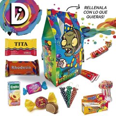 Imagen de Milkbox Cajitas Golosineras Personalizadas Plantas Vs Zombie