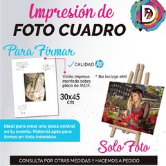 Mural De Firmas - Fotocuadro - 30x45 Cm