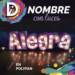 Nombre Con Luces Cartel P/ Dormitorio Candy Babyshower