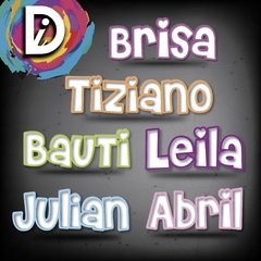Nombre Con Luces Cartel P/ Dormitorio Candy Babyshower en internet