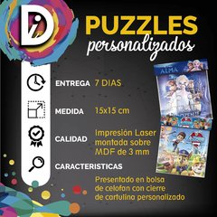 Rompecabezas Personalizado 15x15 Cm - Mdf Souvenir - comprar online